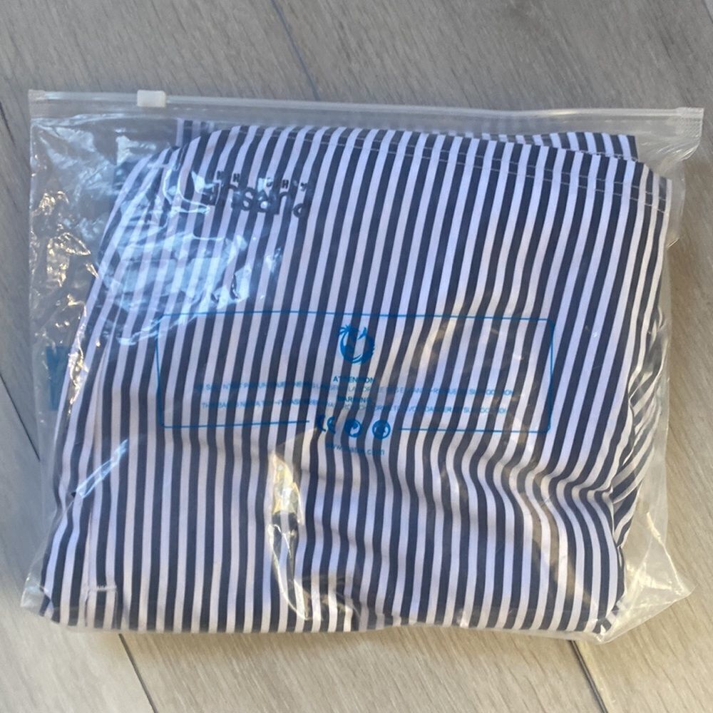 Klatie Light Blue Stripe (Lined Workout Shorts) XXL NWT and in packaging - Picture 7 of 7